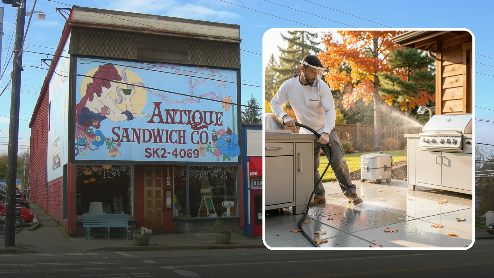 Outdoor Kitchen Appliance Cleaning in Ruston, Pierce County, WA - We detail built-in outdoor refrigerators, sinks, and stainless cabinetry so your alfresco kitchen resists the corrosion PNW...