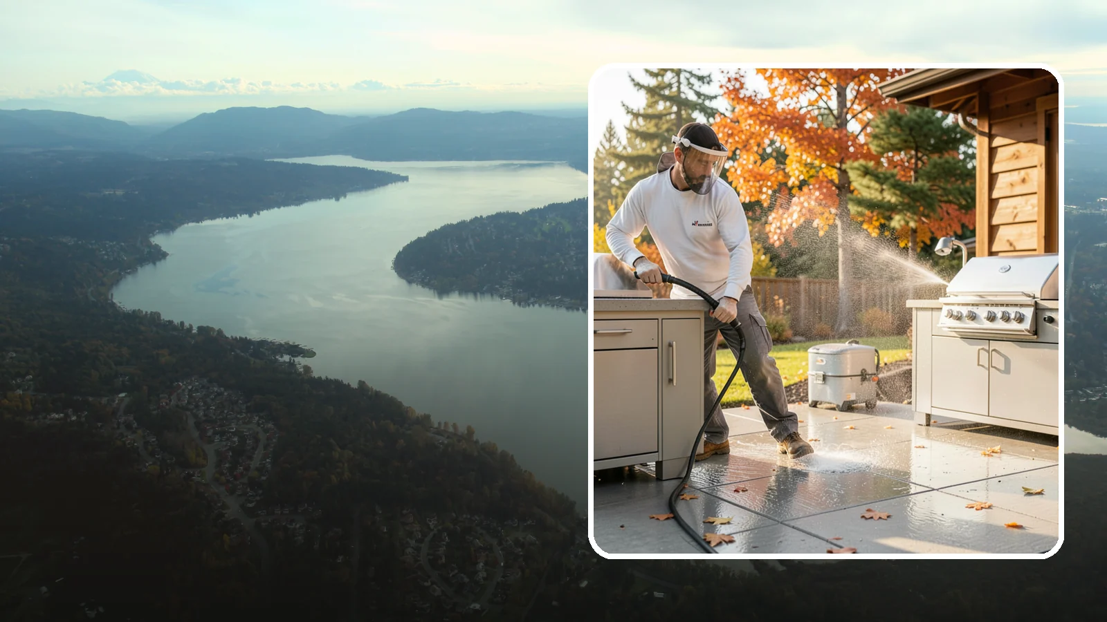 Outdoor Kitchen Appliance Cleaning in Sammamish, King County, WA - We detail built-in outdoor refrigerators, sinks, and stainless cabinetry so your alfresco kitchen resists the corrosion PNW...