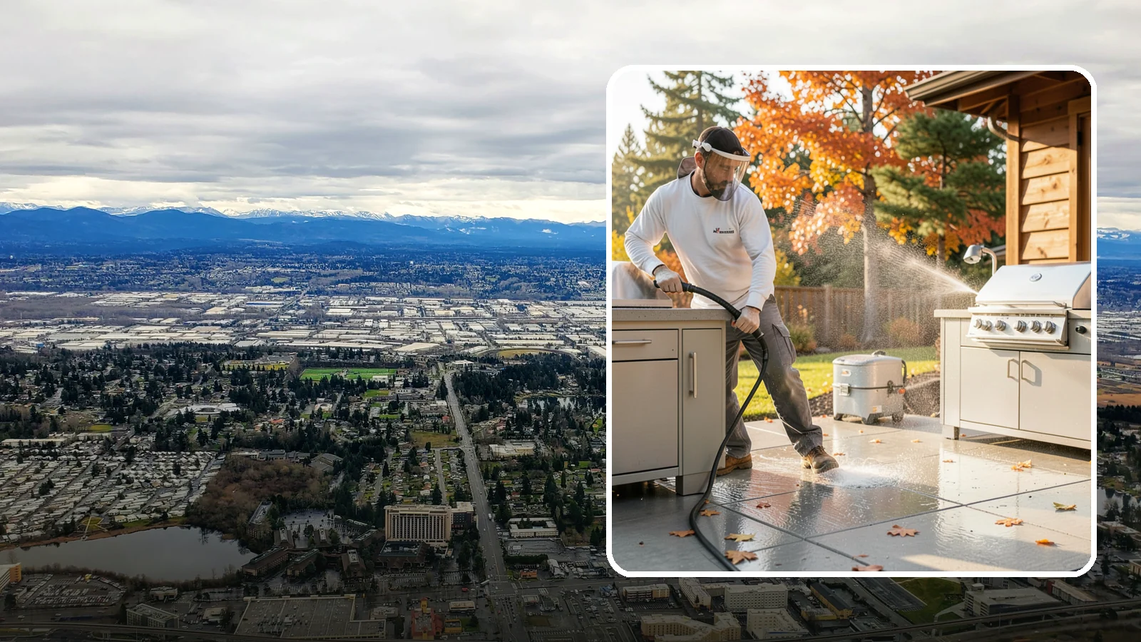 Outdoor Kitchen Appliance Cleaning in SeaTac, King County, WA - We detail built-in outdoor refrigerators, sinks, and stainless cabinetry so your alfresco kitchen resists the corrosion PNW...