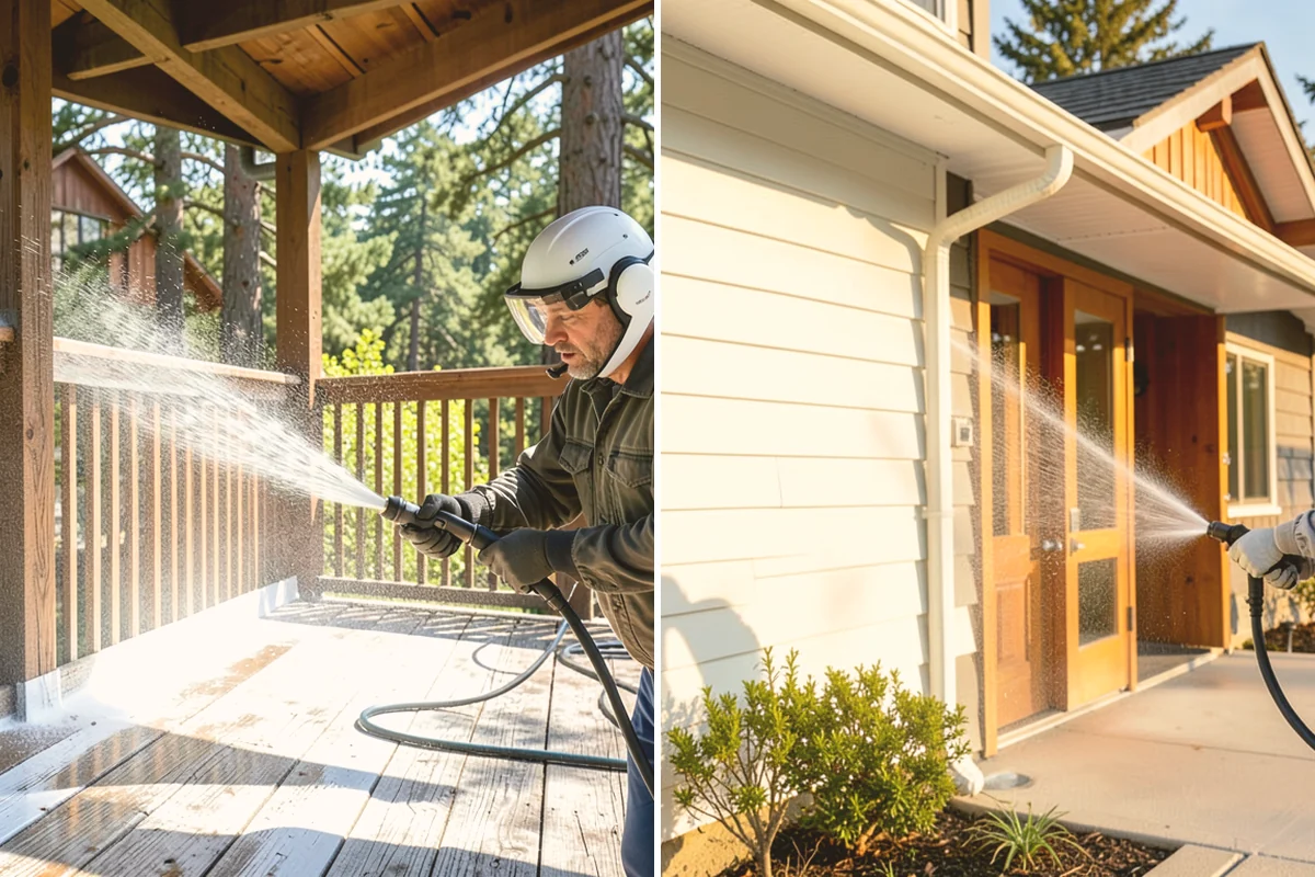 Outdoor Kitchen Appliance Cleaning in Snohomish, Snohomish County, WA - Cover electrical and control panels before cleaning
