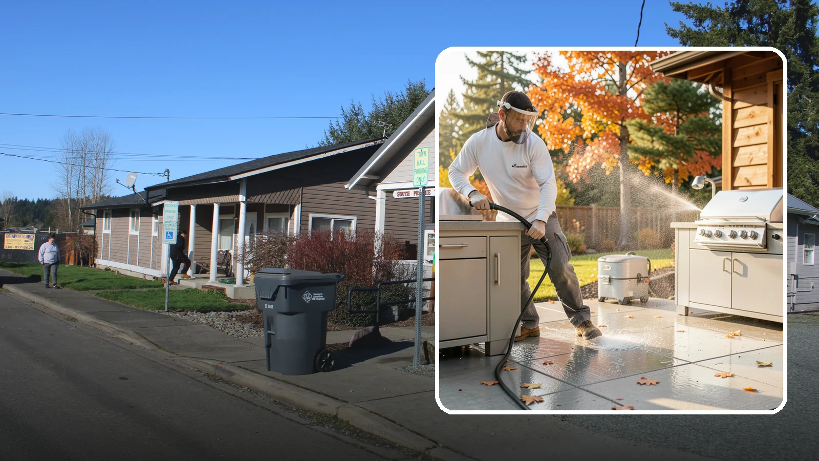 Outdoor Kitchen Appliance Cleaning in South Prairie, Pierce County, WA - We detail built-in outdoor refrigerators, sinks, and stainless cabinetry so your alfresco kitchen resists the corrosion PNW...
