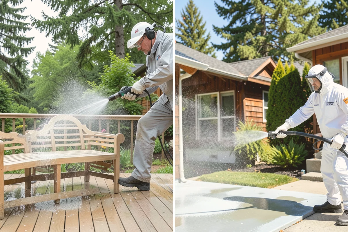 Outdoor Kitchen Appliance Cleaning in Stanwood, Snohomish County, WA - Cover electrical and control panels before cleaning