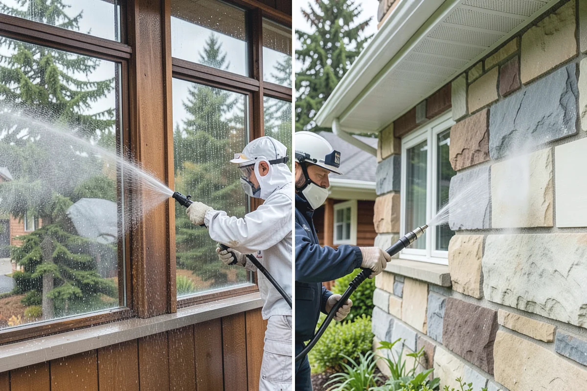 Outdoor Kitchen Appliance Cleaning in Sumner, Pierce County, WA - Cover electrical and control panels before cleaning