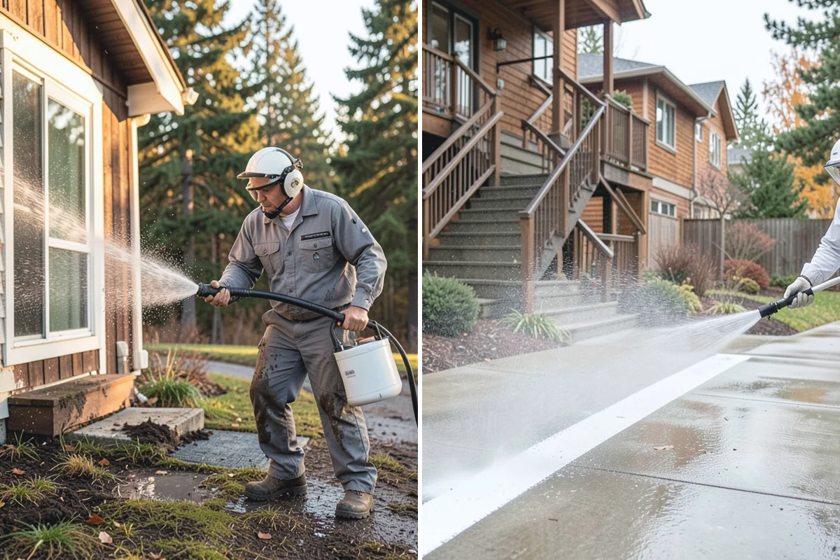 Outdoor Kitchen Appliance Cleaning in Wilkeson, Pierce County, WA - Cover electrical and control panels before cleaning