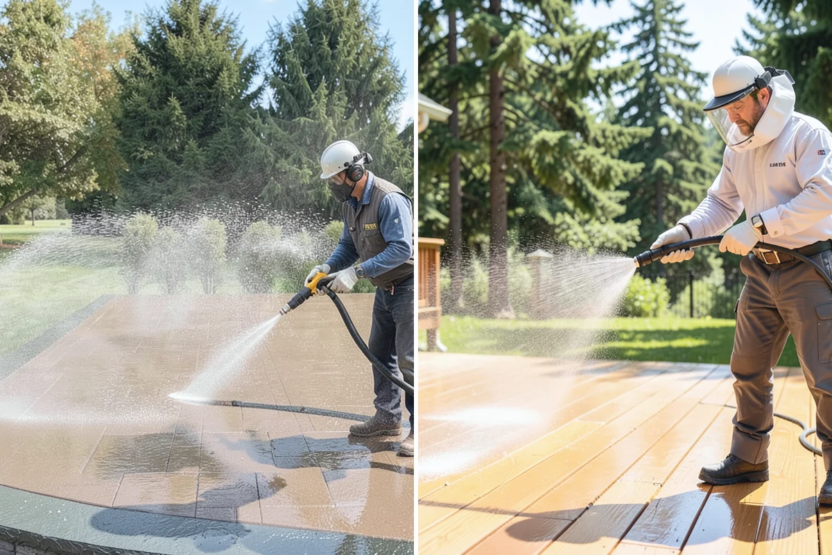 Outdoor Kitchen Appliance Cleaning in Woodinville, King County, WA - Cover electrical and control panels before cleaning