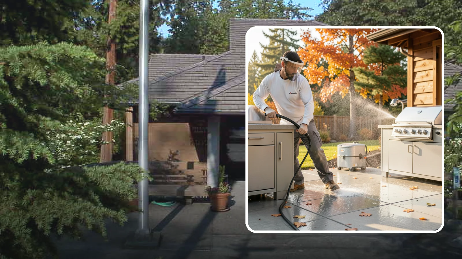 Outdoor Kitchen Appliance Cleaning in Yarrow Point, King County, WA - We detail built-in outdoor refrigerators, sinks, and stainless cabinetry so your alfresco kitchen resists the corrosion PNW...