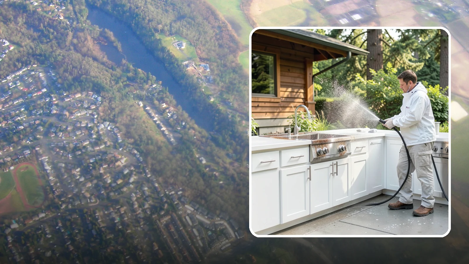 Outdoor Kitchen Cleaning in Algona, King County, WA - Detail-clean outdoor kitchen counters, cabinetry, and surrounds to cut grease and grime without harming appliances.