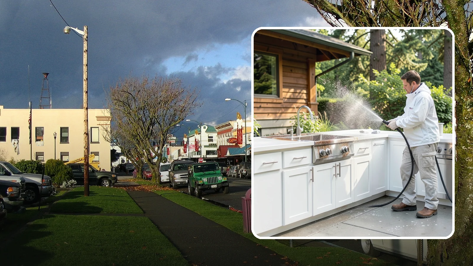 Outdoor Kitchen Cleaning in Arlington, Snohomish County, WA - Detail-clean outdoor kitchen counters, cabinetry, and surrounds to cut grease and grime without harming appliances.