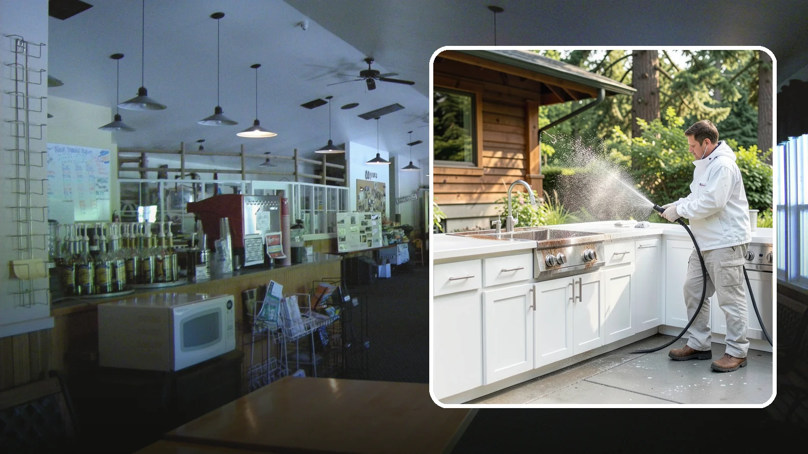 Outdoor Kitchen Cleaning in Black Diamond, King County, WA - Detail-clean outdoor kitchen counters, cabinetry, and surrounds to cut grease and grime without harming appliances.