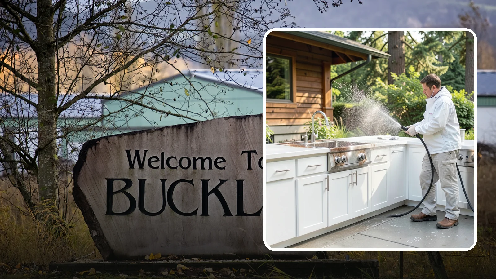 Outdoor Kitchen Cleaning in Buckley, Pierce County, WA - Detail-clean outdoor kitchen counters, cabinetry, and surrounds to cut grease and grime without harming appliances.