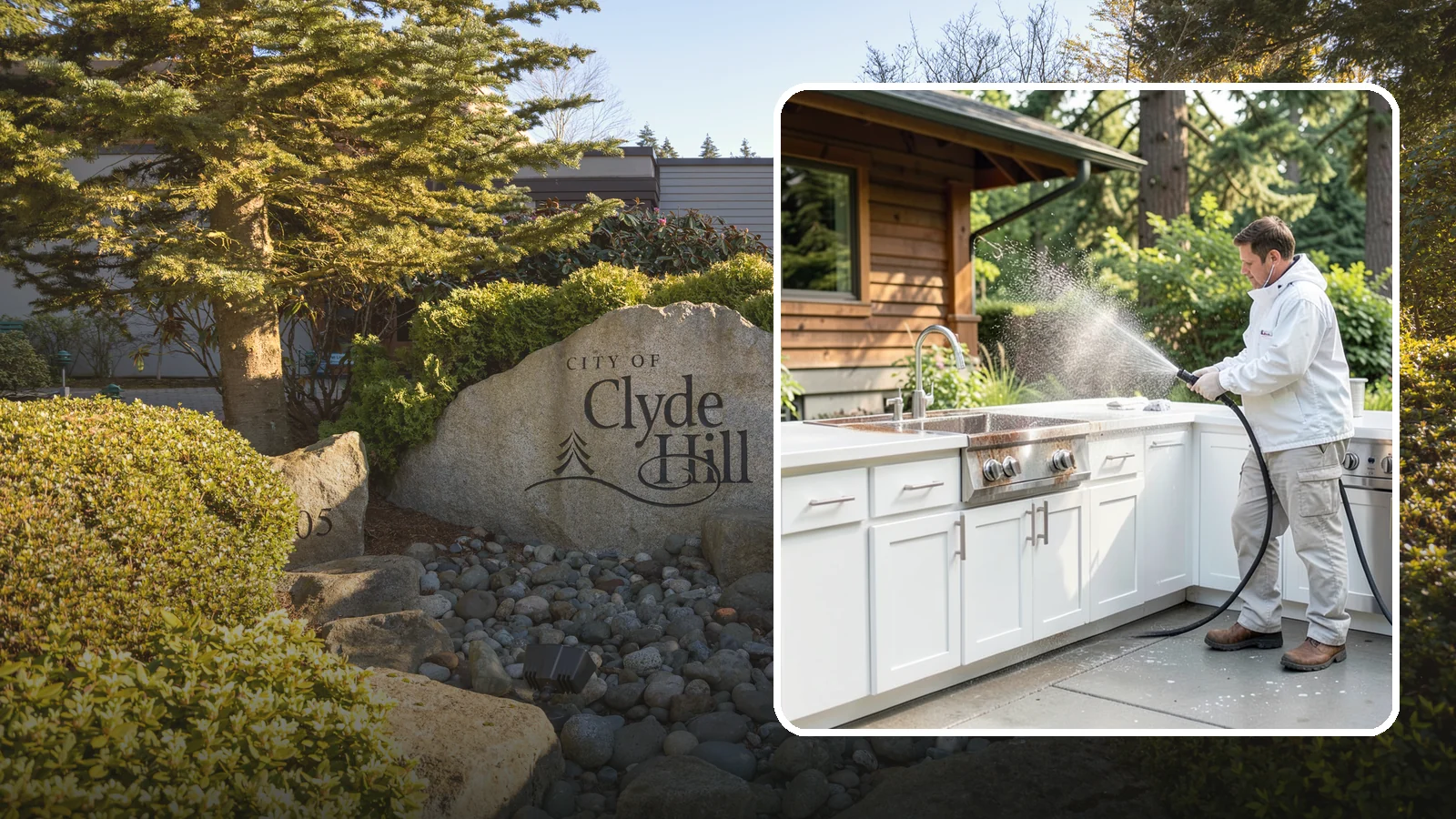 Outdoor Kitchen Cleaning in Clyde Hill, King County, WA - Detail-clean outdoor kitchen counters, cabinetry, and surrounds to cut grease and grime without harming appliances.