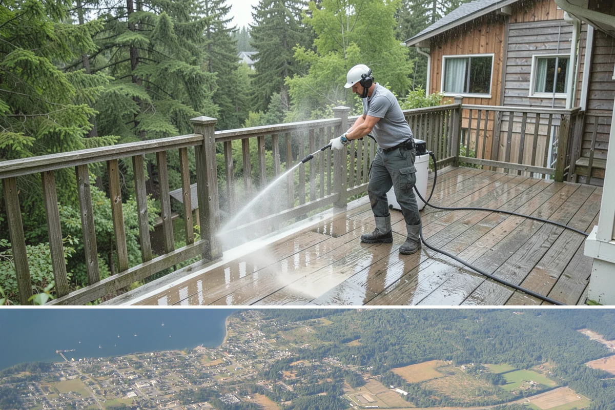 Outdoor Kitchen Cleaning in Coupeville, Island County, WA - Late spring is ideal so the kitchen is clean and ready as the outdoor cooking season begins.