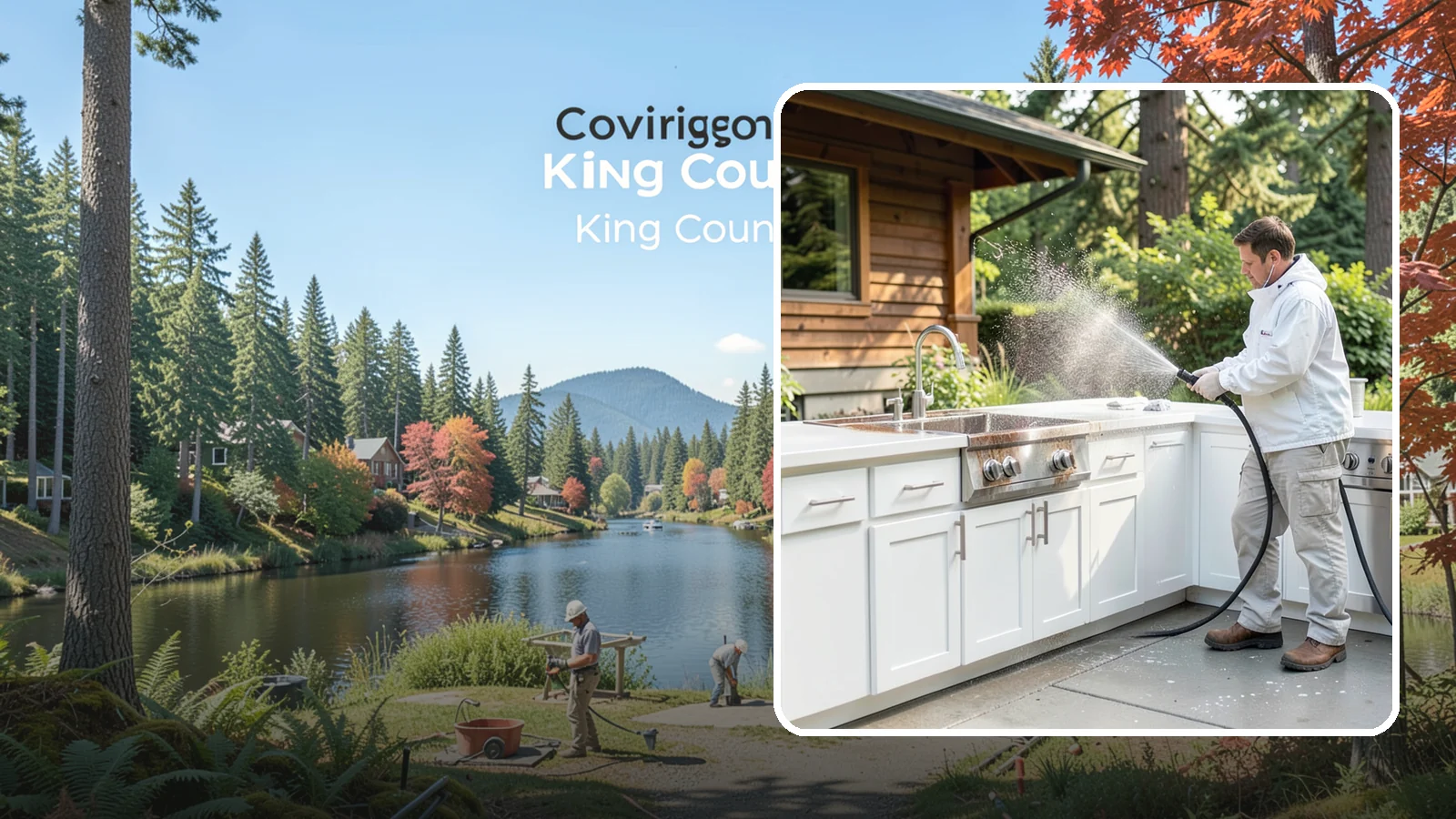 Outdoor Kitchen Cleaning in Covington, King County, WA - Detail-clean outdoor kitchen counters, cabinetry, and surrounds to cut grease and grime without harming appliances.