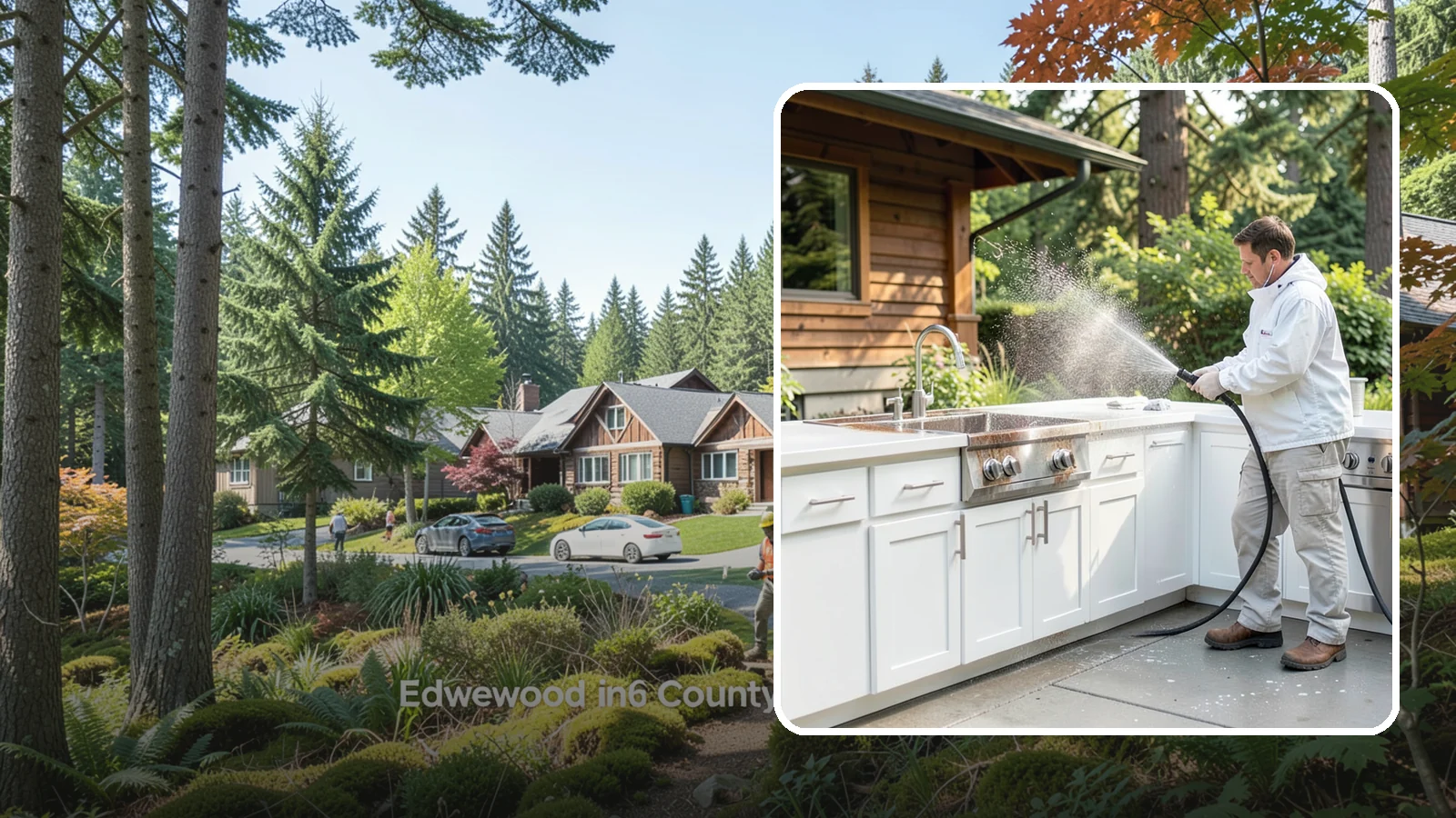 Outdoor Kitchen Cleaning in Edgewood, Pierce County, WA - Detail-clean outdoor kitchen counters, cabinetry, and surrounds to cut grease and grime without harming appliances.