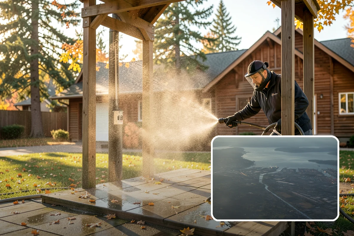 Outdoor Kitchen Cleaning in Fife, Pierce County, WA - Cuts cooking grease alongside weather-driven mildew