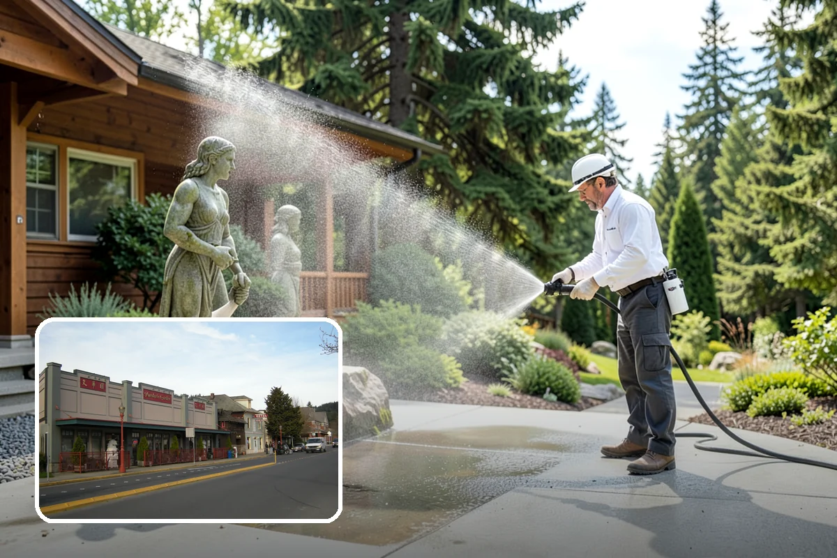 Outdoor Kitchen Cleaning in Issaquah, King County, WA - Cuts cooking grease alongside weather-driven mildew