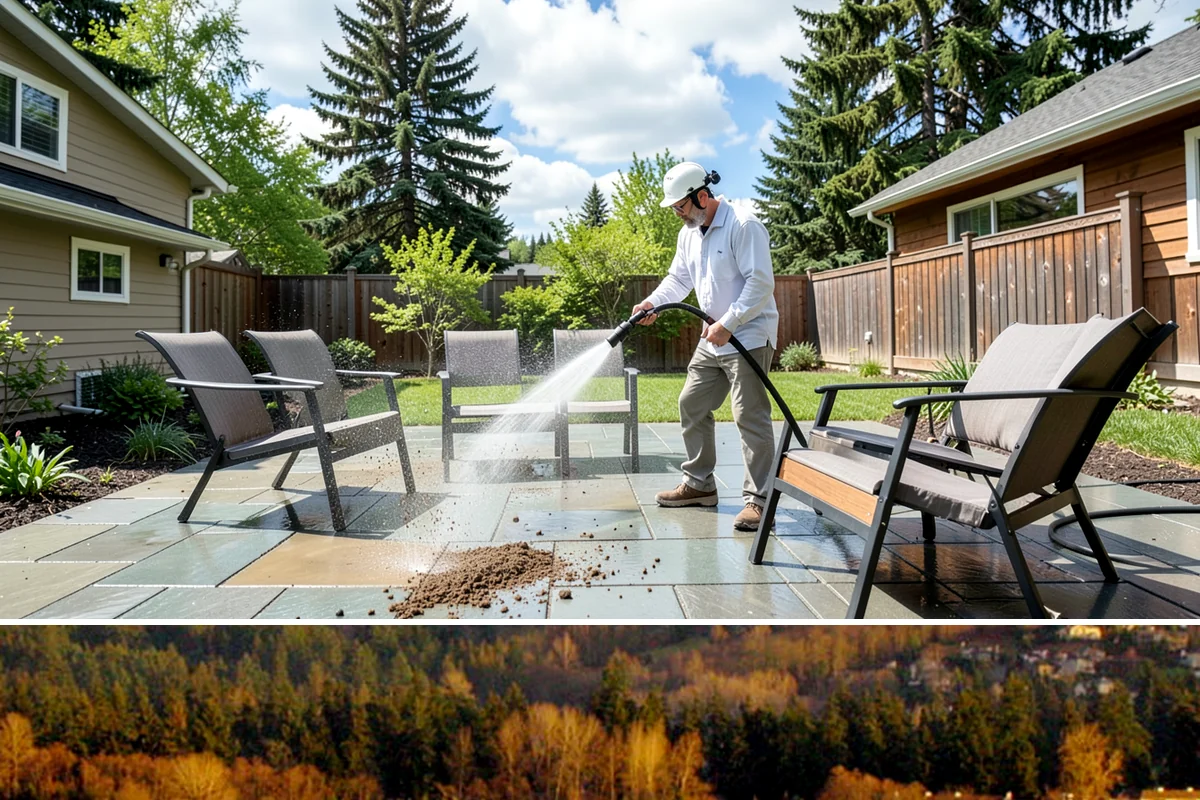 Outdoor Kitchen Cleaning in Kenmore, King County, WA - Late spring is ideal so the kitchen is clean and ready as the outdoor cooking season begins.
