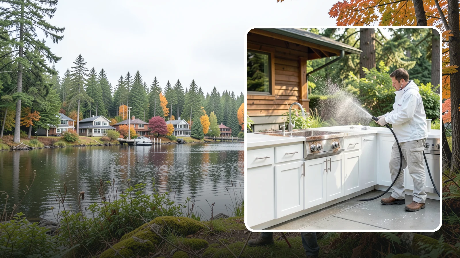 Outdoor Kitchen Cleaning in La Conner, Skagit County, WA - Detail-clean outdoor kitchen counters, cabinetry, and surrounds to cut grease and grime without harming appliances.