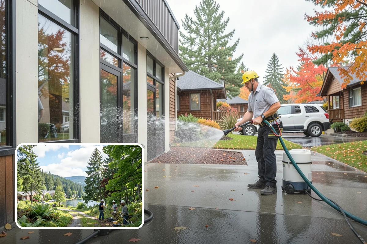 Outdoor Kitchen Cleaning in Lake Forest Park, King County, WA - Cuts cooking grease alongside weather-driven mildew