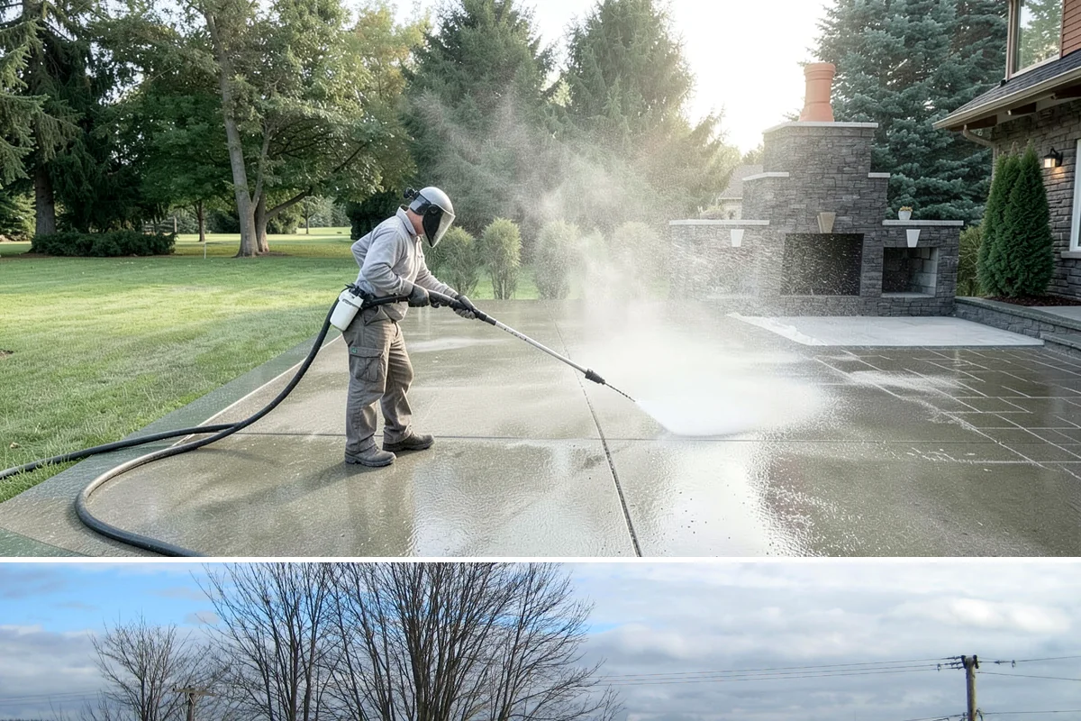 Outdoor Kitchen Cleaning in Langley, Island County, WA - Late spring is ideal so the kitchen is clean and ready as the outdoor cooking season begins.