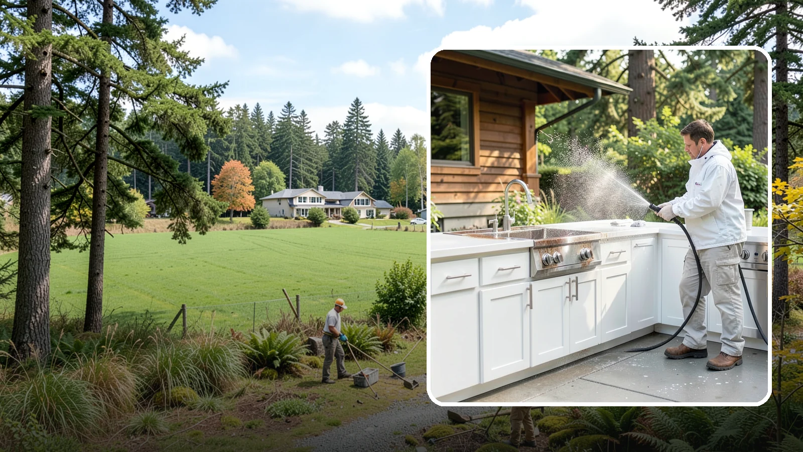 Outdoor Kitchen Cleaning in Lyman, Skagit County, WA - Detail-clean outdoor kitchen counters, cabinetry, and surrounds to cut grease and grime without harming appliances.