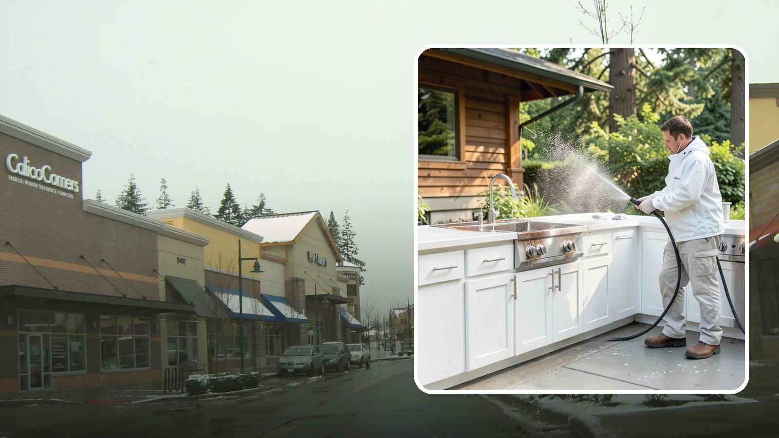 Outdoor Kitchen Cleaning in Mill Creek, Snohomish County, WA - Detail-clean outdoor kitchen counters, cabinetry, and surrounds to cut grease and grime without harming appliances.