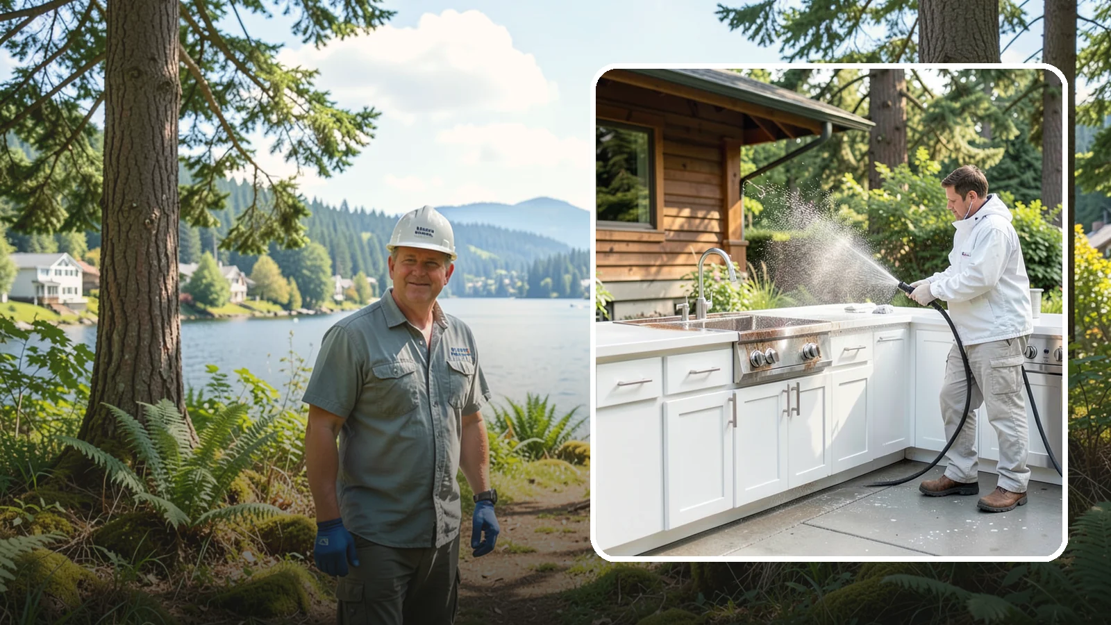 Outdoor Kitchen Cleaning in Milton, King County, WA - Detail-clean outdoor kitchen counters, cabinetry, and surrounds to cut grease and grime without harming appliances.