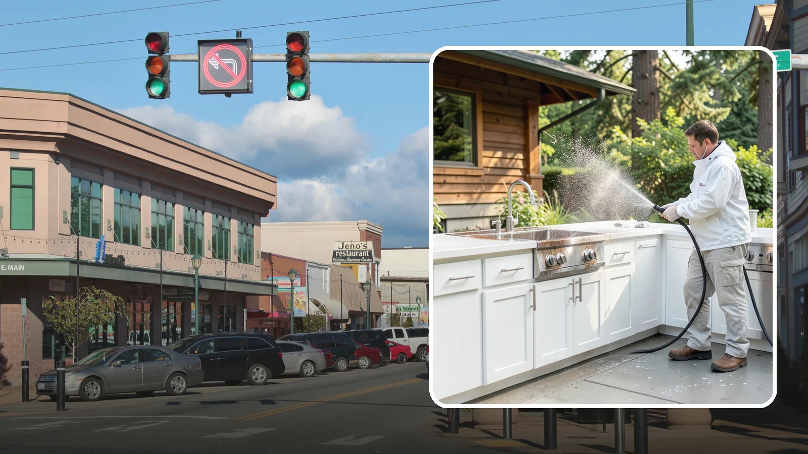 Outdoor Kitchen Cleaning in Monroe, Snohomish County, WA - Detail-clean outdoor kitchen counters, cabinetry, and surrounds to cut grease and grime without harming appliances.