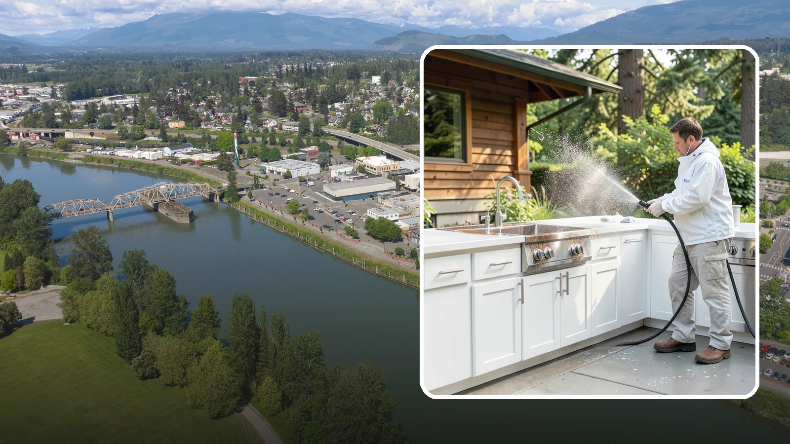 Outdoor Kitchen Cleaning in Mount Vernon, Skagit County, WA - Detail-clean outdoor kitchen counters, cabinetry, and surrounds to cut grease and grime without harming appliances.