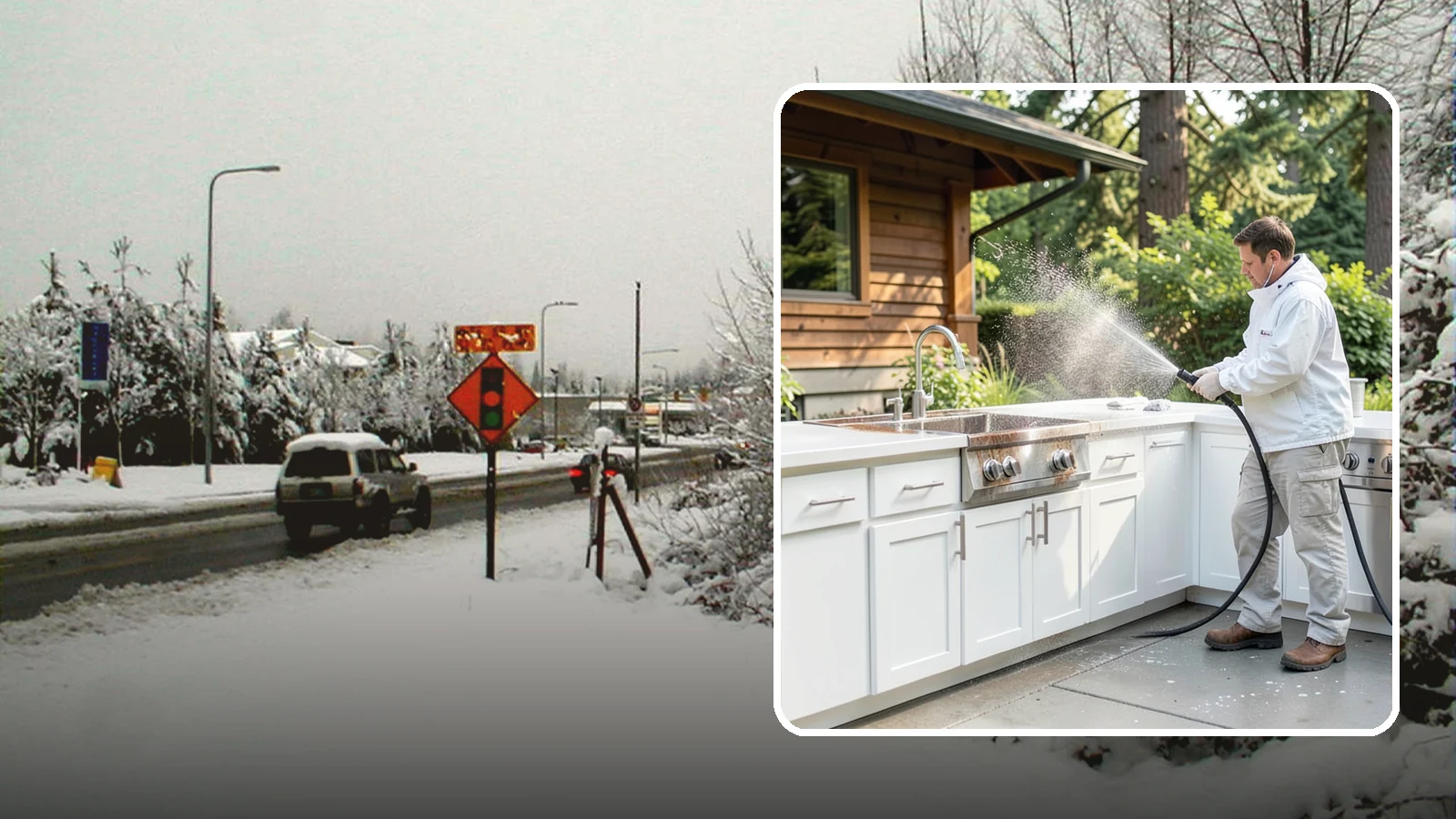 Outdoor Kitchen Cleaning in Newcastle, King County, WA - Detail-clean outdoor kitchen counters, cabinetry, and surrounds to cut grease and grime without harming appliances.