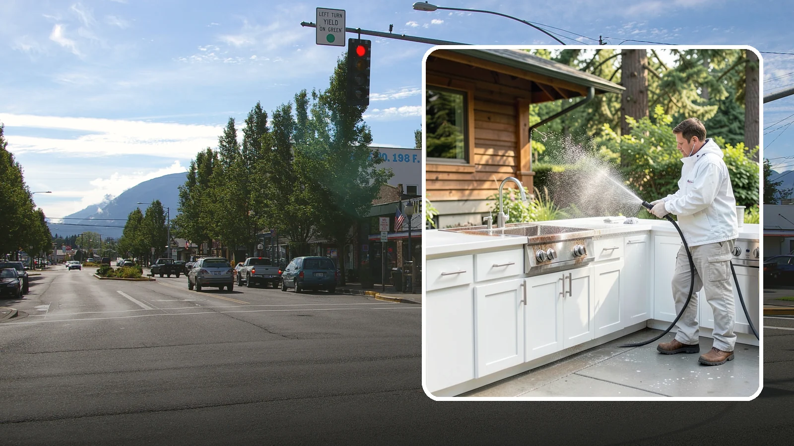 Outdoor Kitchen Cleaning in North Bend, King County, WA - Detail-clean outdoor kitchen counters, cabinetry, and surrounds to cut grease and grime without harming appliances.