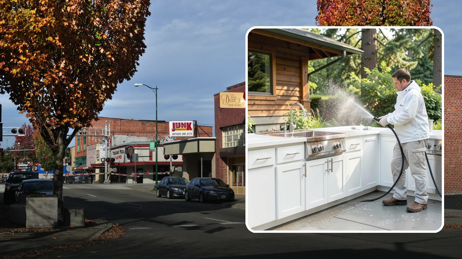 Outdoor Kitchen Cleaning in Puyallup, Pierce County, WA - Detail-clean outdoor kitchen counters, cabinetry, and surrounds to cut grease and grime without harming appliances.