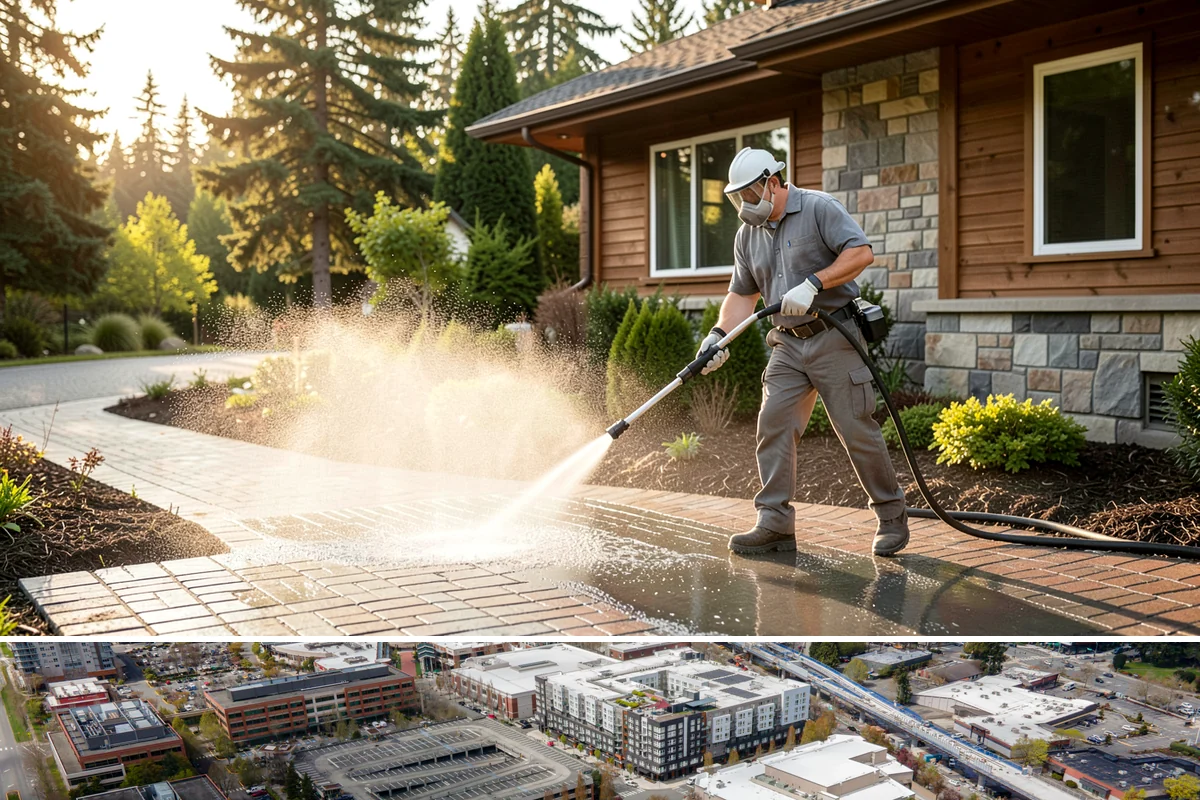 Outdoor Kitchen Cleaning in Redmond, King County, WA - Late spring is ideal so the kitchen is clean and ready as the outdoor cooking season begins.