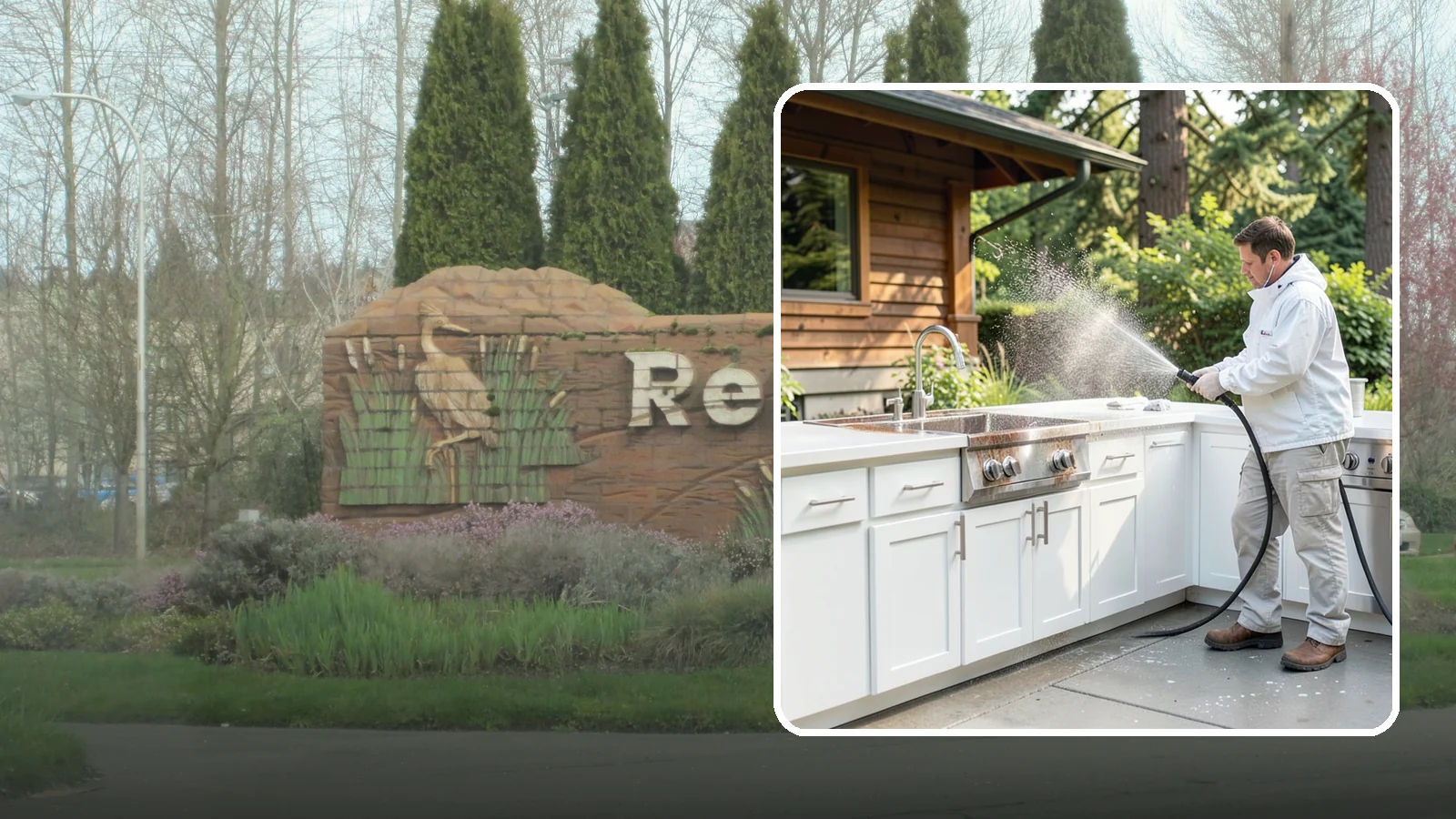 Outdoor Kitchen Cleaning in Renton, King County, WA - Detail-clean outdoor kitchen counters, cabinetry, and surrounds to cut grease and grime without harming appliances.