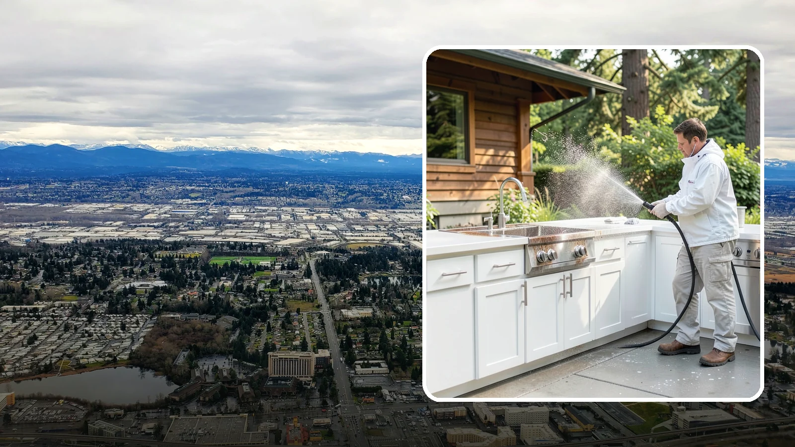 Outdoor Kitchen Cleaning in SeaTac, King County, WA - Detail-clean outdoor kitchen counters, cabinetry, and surrounds to cut grease and grime without harming appliances.