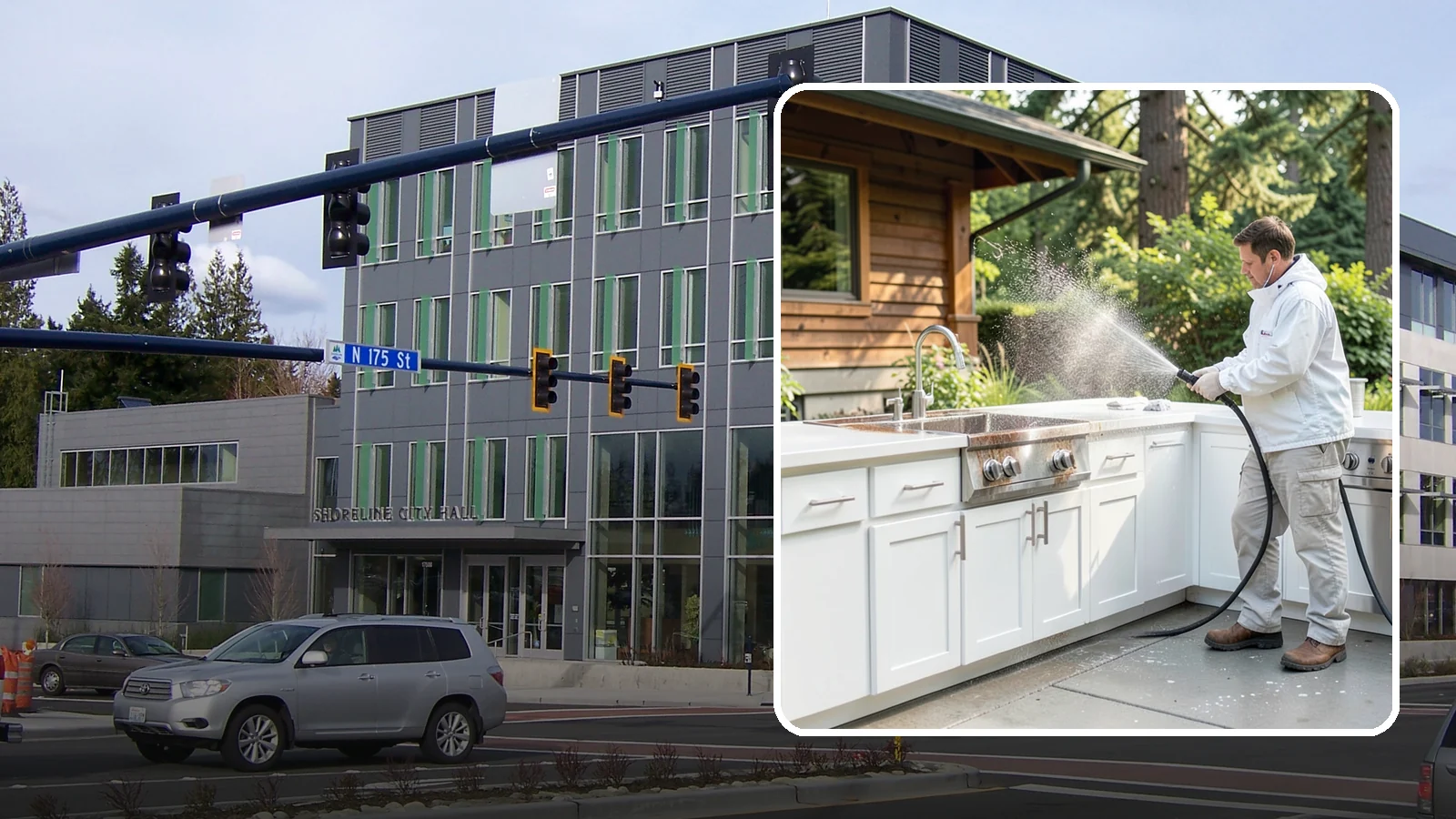 Outdoor Kitchen Cleaning in Shoreline, King County, WA - Detail-clean outdoor kitchen counters, cabinetry, and surrounds to cut grease and grime without harming appliances.