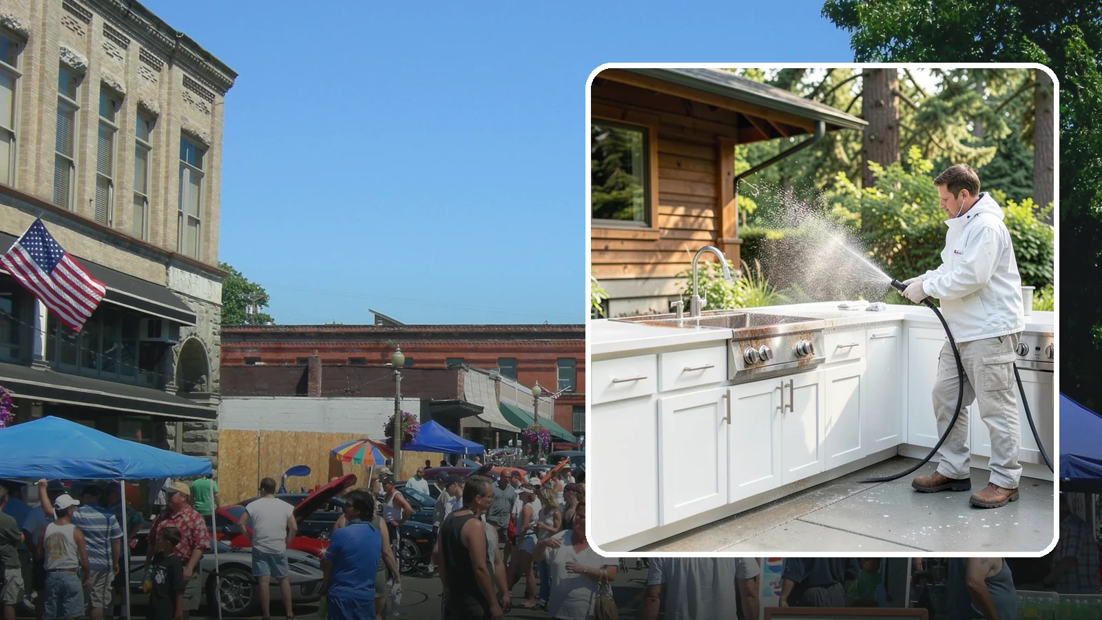 Outdoor Kitchen Cleaning in Snohomish, Snohomish County, WA - Detail-clean outdoor kitchen counters, cabinetry, and surrounds to cut grease and grime without harming appliances.