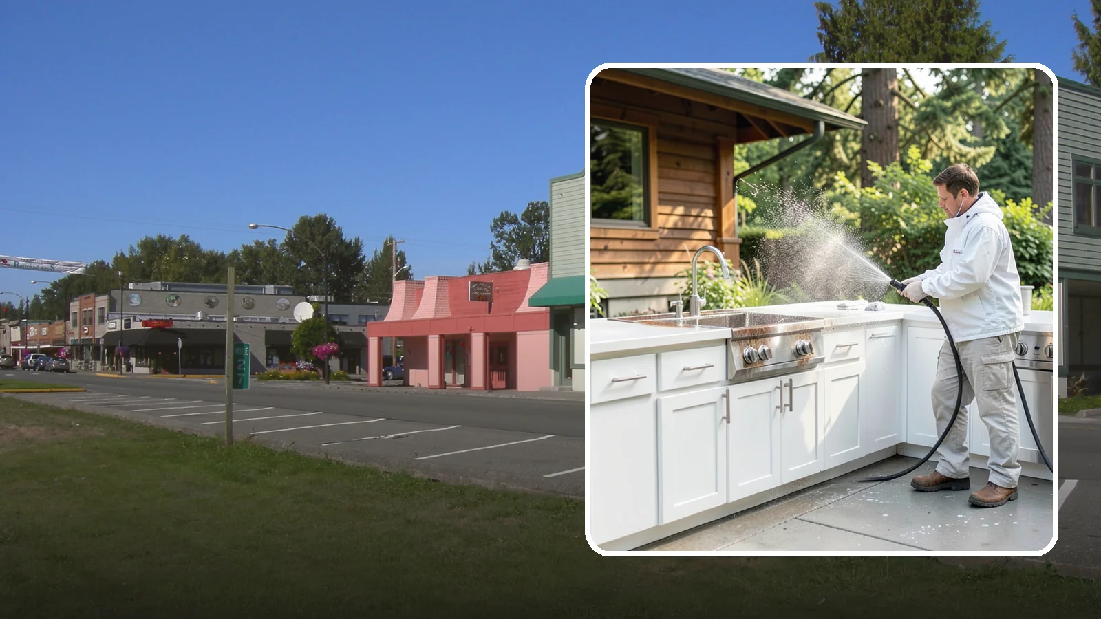 Outdoor Kitchen Cleaning in Snoqualmie, King County, WA - Detail-clean outdoor kitchen counters, cabinetry, and surrounds to cut grease and grime without harming appliances.