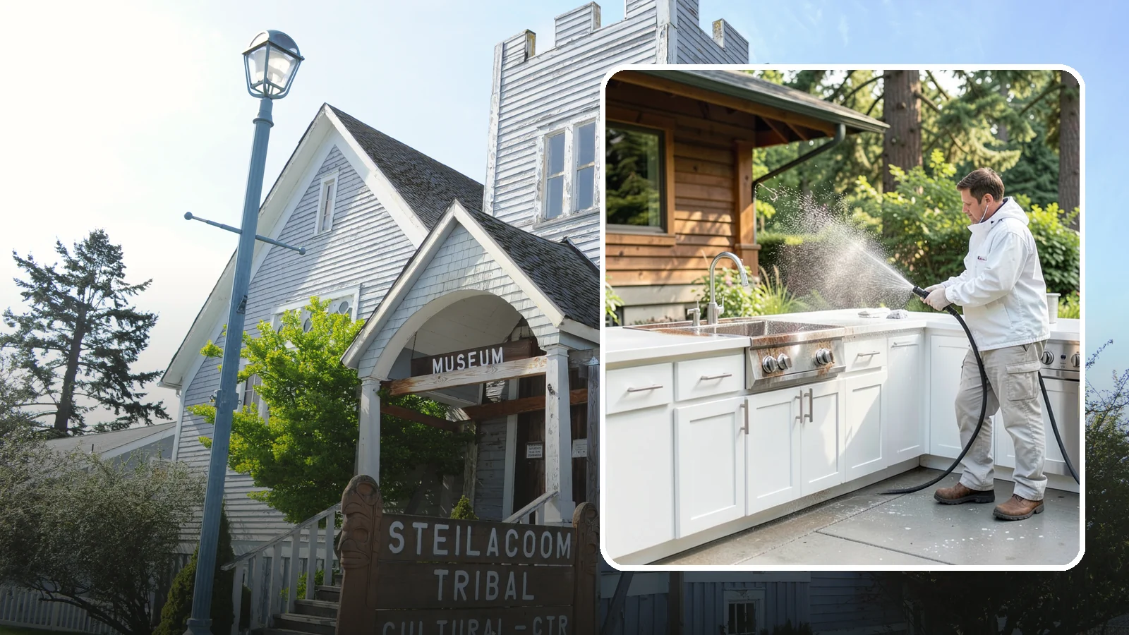 Outdoor Kitchen Cleaning in Steilacoom, Pierce County, WA - Detail-clean outdoor kitchen counters, cabinetry, and surrounds to cut grease and grime without harming appliances.