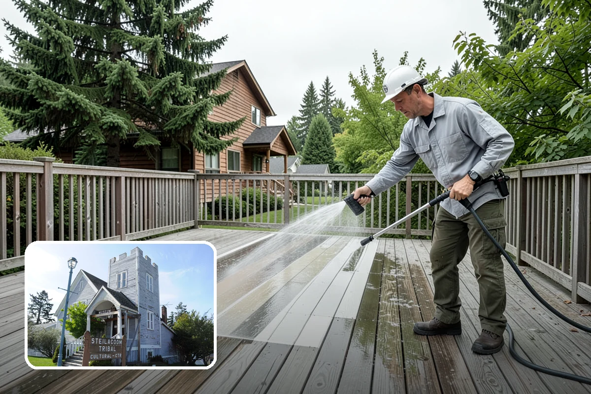 Outdoor Kitchen Cleaning in Steilacoom, Pierce County, WA - Cuts cooking grease alongside weather-driven mildew