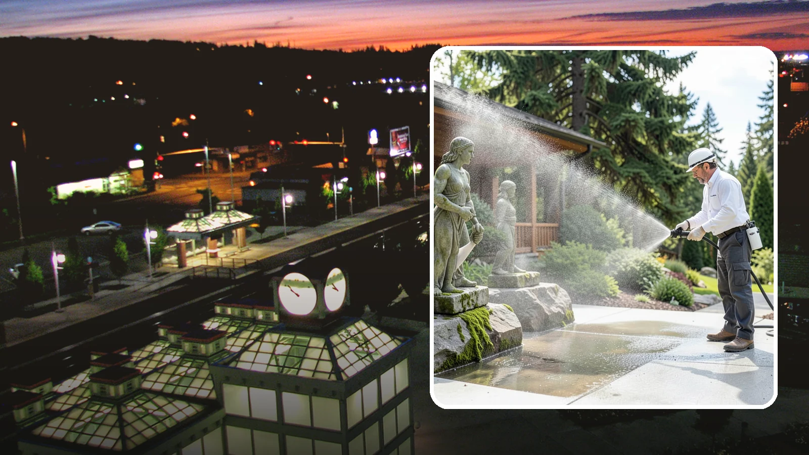 Outdoor Sculpture Cleaning in Auburn, King County, WA - We carefully clean outdoor sculptures and statues in Washington to remove algae, staining, and grime without harm.