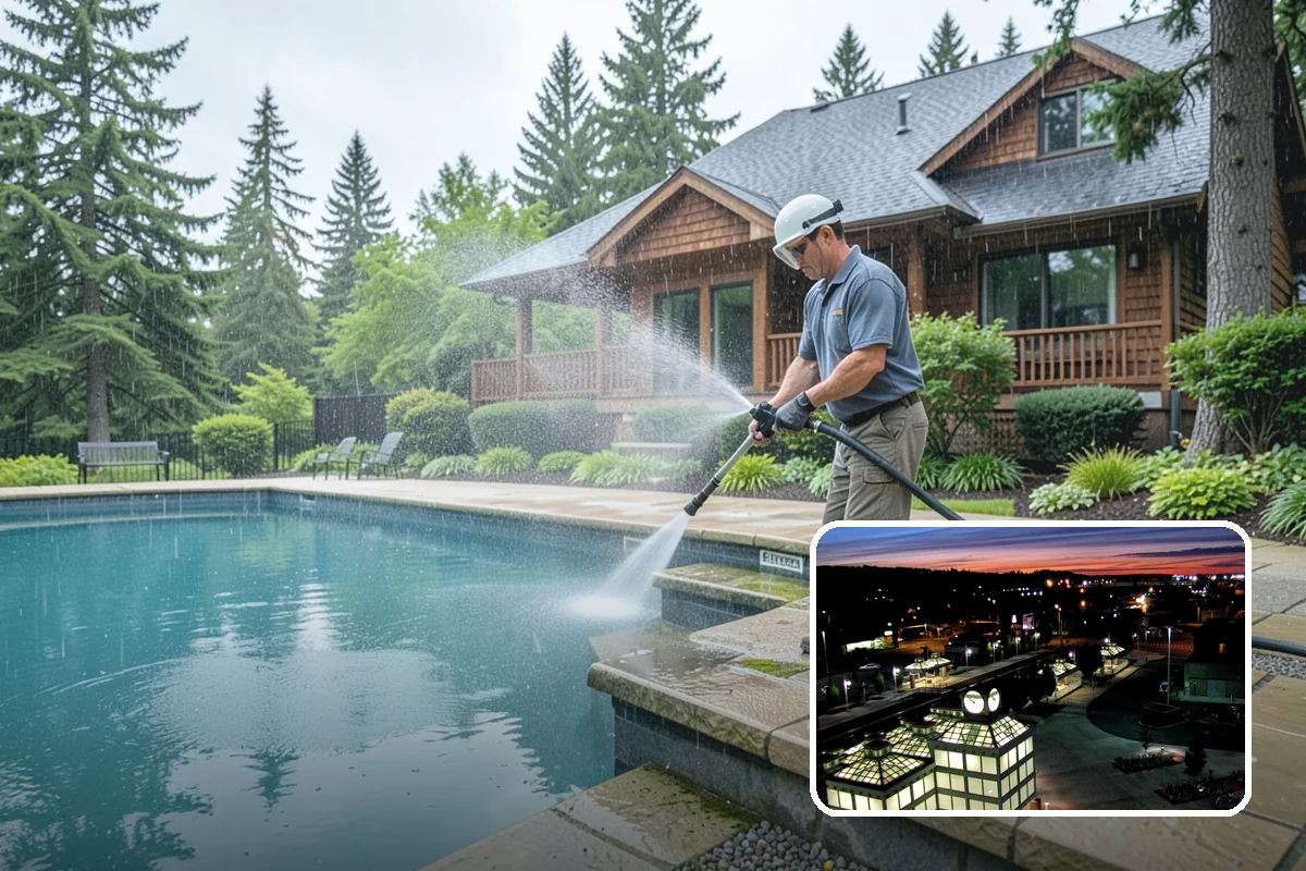 Outdoor Sculpture Cleaning in Auburn, King County, WA - Lifts algae and staining without damage