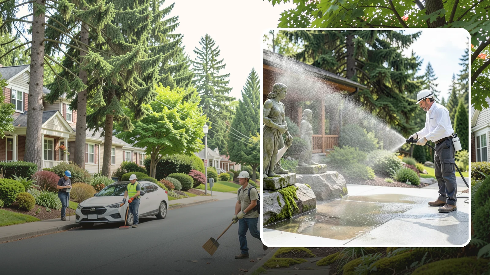 Outdoor Sculpture Cleaning in Beaux Arts Village, King County, WA - We carefully clean outdoor sculptures and statues in Washington to remove algae, staining, and grime without harm.