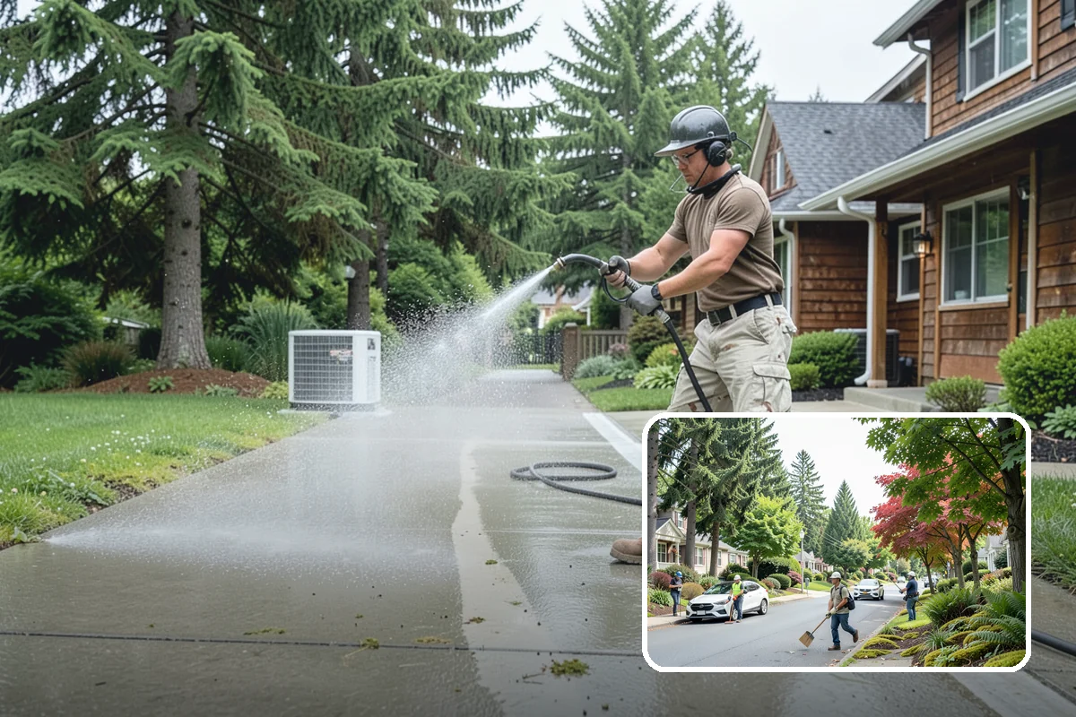 Outdoor Sculpture Cleaning in Beaux Arts Village, King County, WA - Lifts algae and staining without damage
