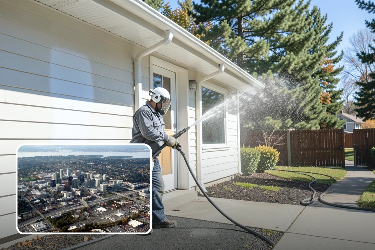 Outdoor Sculpture Cleaning in Bellevue, King County, WA - Lifts algae and staining without damage