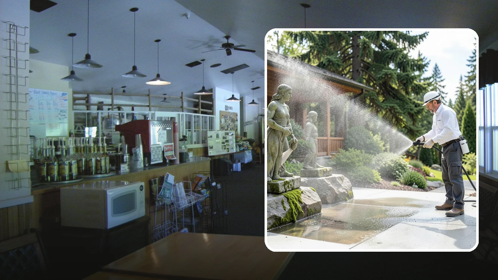 Outdoor Sculpture Cleaning in Black Diamond, King County, WA - We carefully clean outdoor sculptures and statues in Washington to remove algae, staining, and grime without harm.