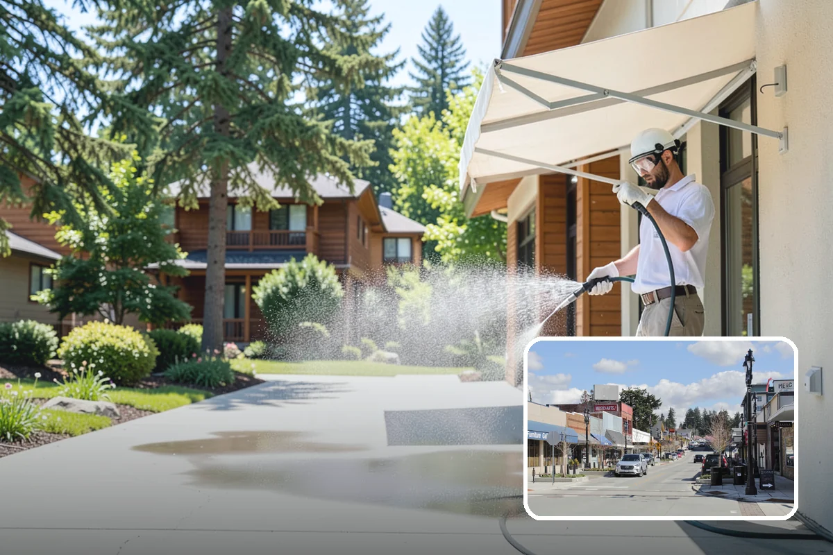 Outdoor Sculpture Cleaning in Bothell, King County, WA - Lifts algae and staining without damage