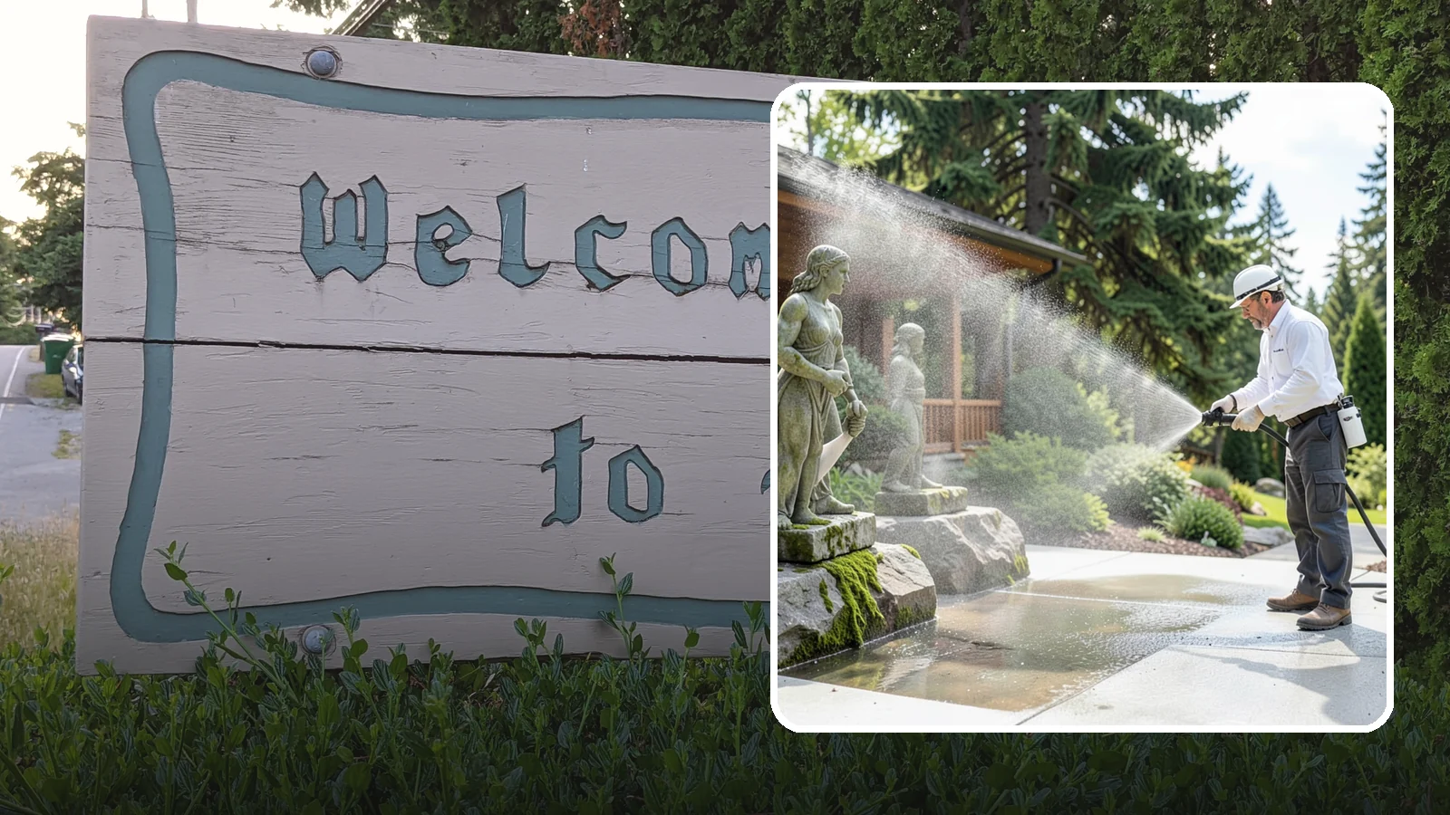 Outdoor Sculpture Cleaning in Brier, Snohomish County, WA - We carefully clean outdoor sculptures and statues in Washington to remove algae, staining, and grime without harm.