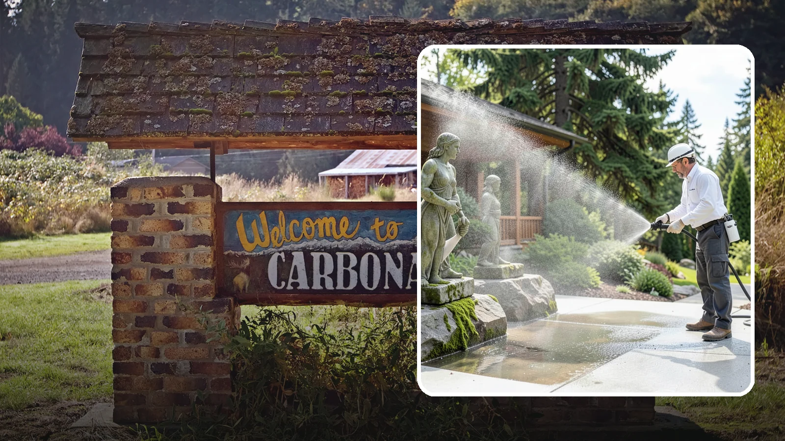 Outdoor Sculpture Cleaning in Carbonado, Pierce County, WA - We carefully clean outdoor sculptures and statues in Washington to remove algae, staining, and grime without harm.