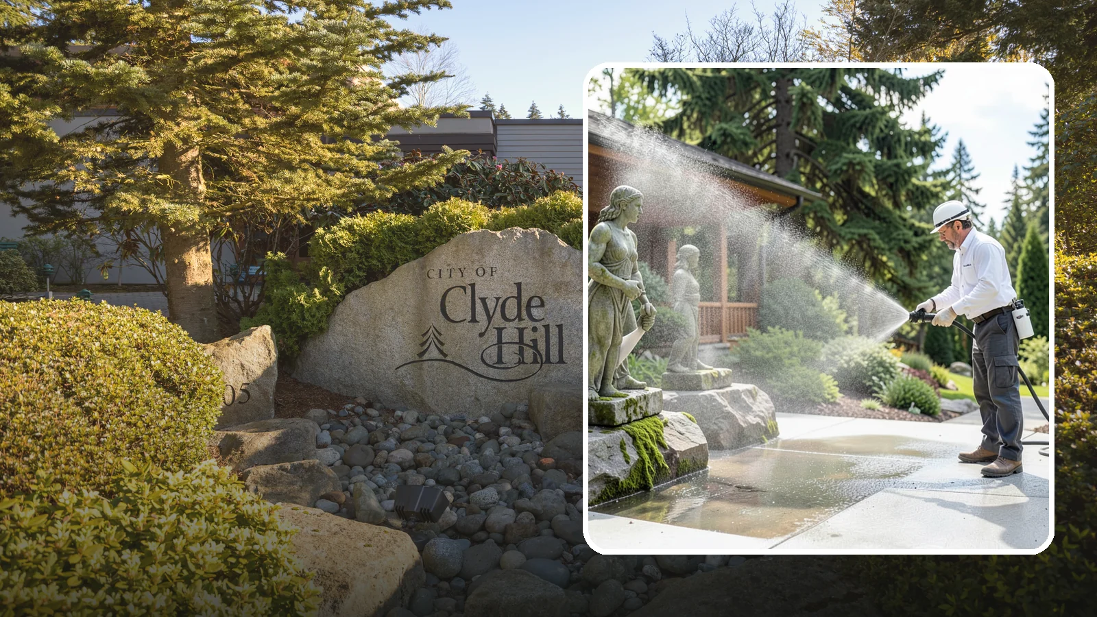 Outdoor Sculpture Cleaning in Clyde Hill, King County, WA - We carefully clean outdoor sculptures and statues in Washington to remove algae, staining, and grime without harm.